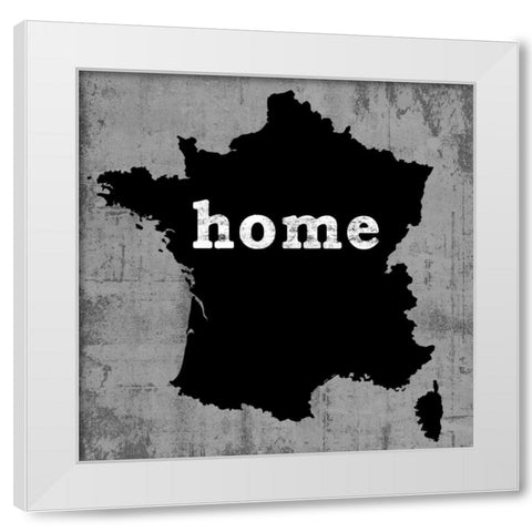 France White Modern Wood Framed Art Print by Wilson, Luke