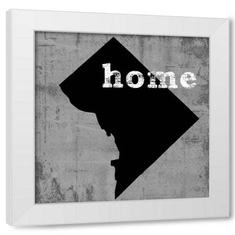 Washington D.C. White Modern Wood Framed Art Print by Wilson, Luke