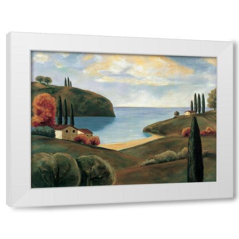 Bay View I White Modern Wood Framed Art Print by Cooper, Michael