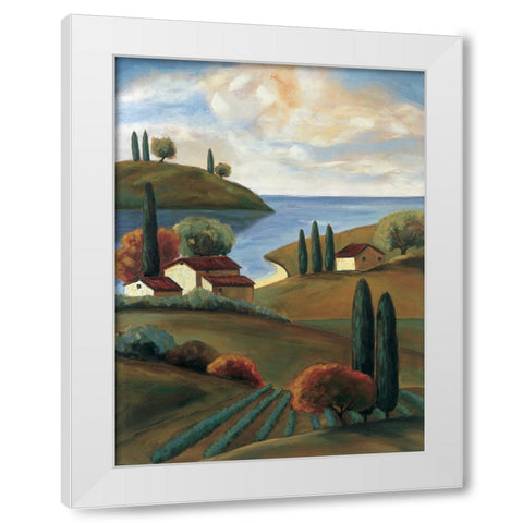 Bayside I White Modern Wood Framed Art Print by Cooper, Michael