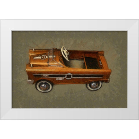Super Sport Pedal Car White Modern Wood Framed Art Print by Calkins, Michelle