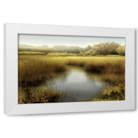 Morning Calm I White Modern Wood Framed Art Print by Clark, Madeline