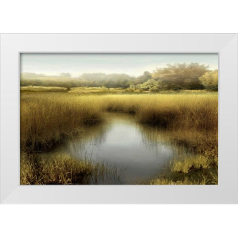Morning Calm I White Modern Wood Framed Art Print by Clark, Madeline