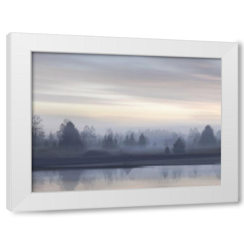 First Light III White Modern Wood Framed Art Print by Clark, Madeline