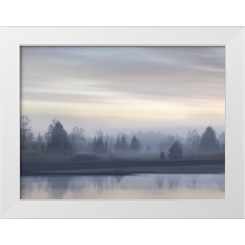 First Light III White Modern Wood Framed Art Print by Clark, Madeline