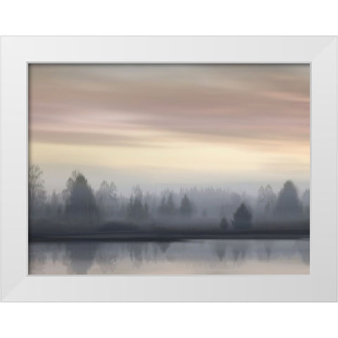 First Light IV White Modern Wood Framed Art Print by Clark, Madeline