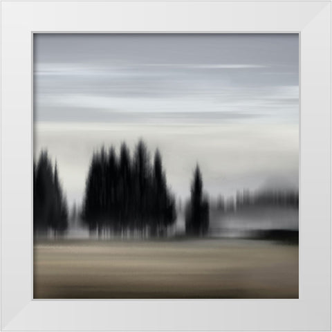 New Day II White Modern Wood Framed Art Print by Clark, Madeline