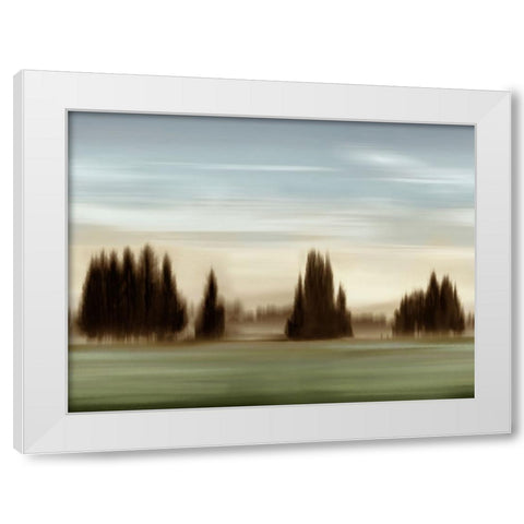 New Day Blue Sky White Modern Wood Framed Art Print by Clark, Madeline