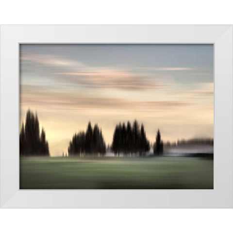 New Day Soft White Modern Wood Framed Art Print by Clark, Madeline