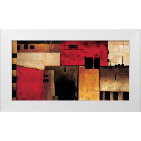 On the Horizon White Modern Wood Framed Art Print by Hansen, Max