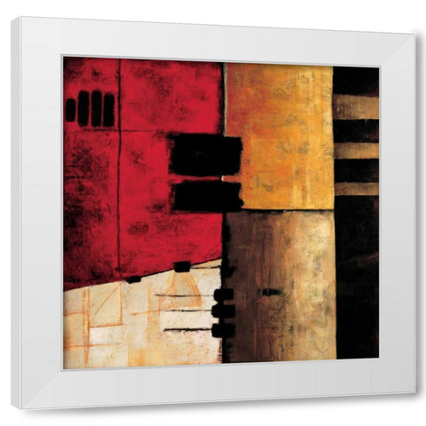 Destination I White Modern Wood Framed Art Print by Hansen, Max