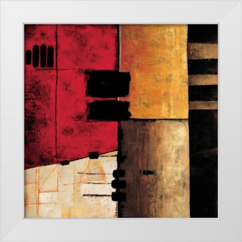 Destination I White Modern Wood Framed Art Print by Hansen, Max