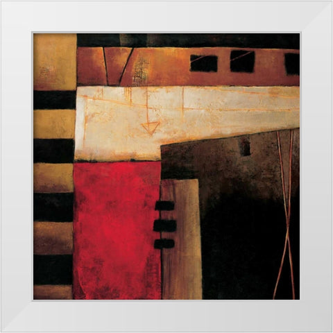 Destination II White Modern Wood Framed Art Print by Hansen, Max