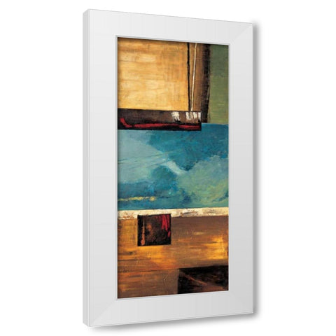 A World View I White Modern Wood Framed Art Print by Hansen, Max