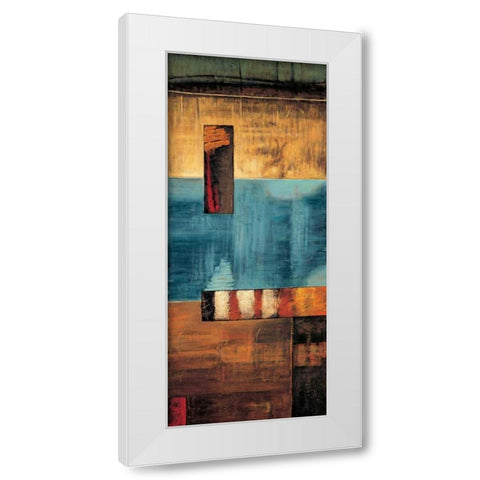 A World View II White Modern Wood Framed Art Print by Hansen, Max
