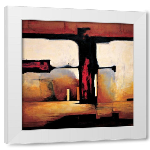 Internal Affairs II White Modern Wood Framed Art Print by Hansen, Max