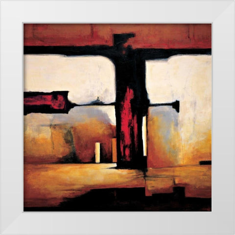 Internal Affairs II White Modern Wood Framed Art Print by Hansen, Max