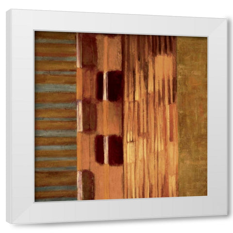 Juxtapose I White Modern Wood Framed Art Print by Hansen, Max