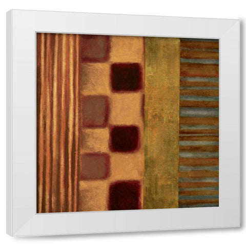 Juxtapose II White Modern Wood Framed Art Print by Hansen, Max