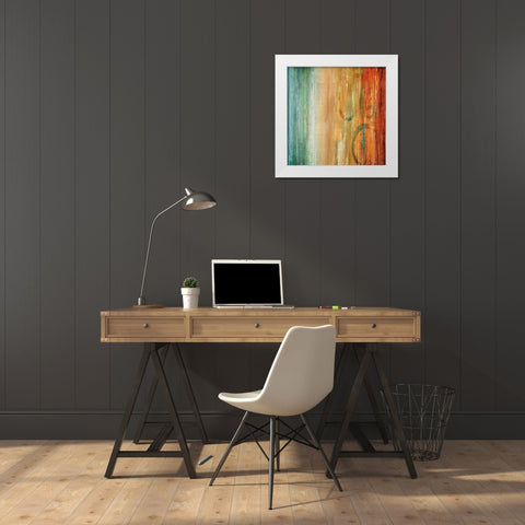 Perennial I White Modern Wood Framed Art Print by Hansen, Max
