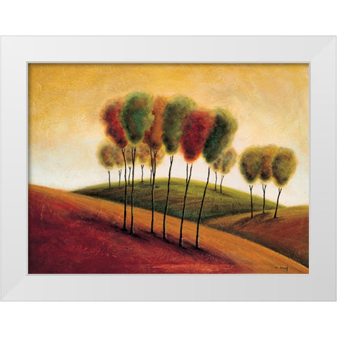 A New Morning I White Modern Wood Framed Art Print by Klung, Mike
