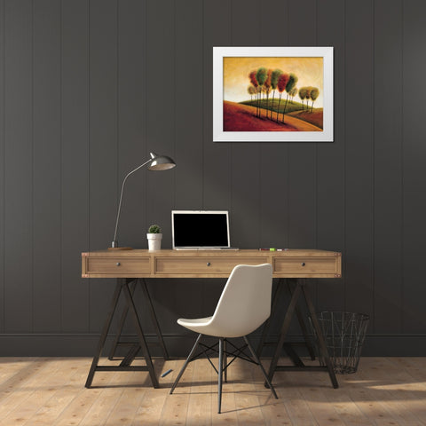 A New Morning I White Modern Wood Framed Art Print by Klung, Mike