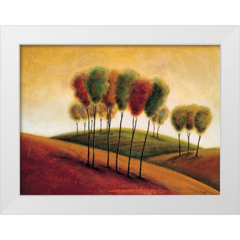 A New Morning I White Modern Wood Framed Art Print by Klung, Mike