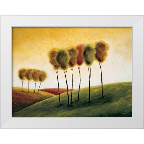 A New Morning II White Modern Wood Framed Art Print by Klung, Mike
