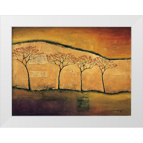 Torn Through I White Modern Wood Framed Art Print by Klung, Mike