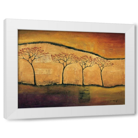 Torn Through I White Modern Wood Framed Art Print by Klung, Mike