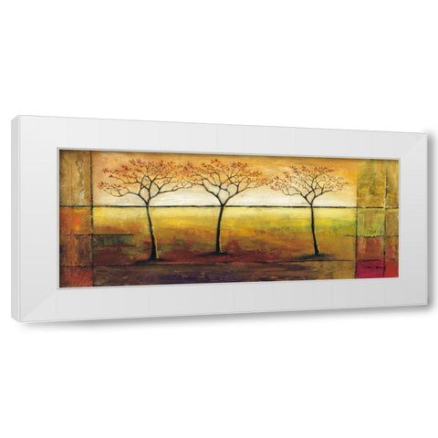 Life Line I White Modern Wood Framed Art Print by Klung, Mike