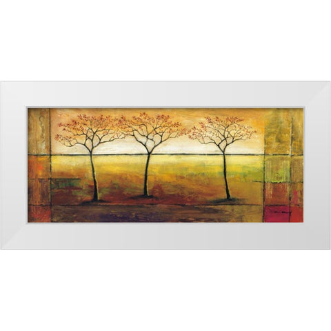 Life Line I White Modern Wood Framed Art Print by Klung, Mike