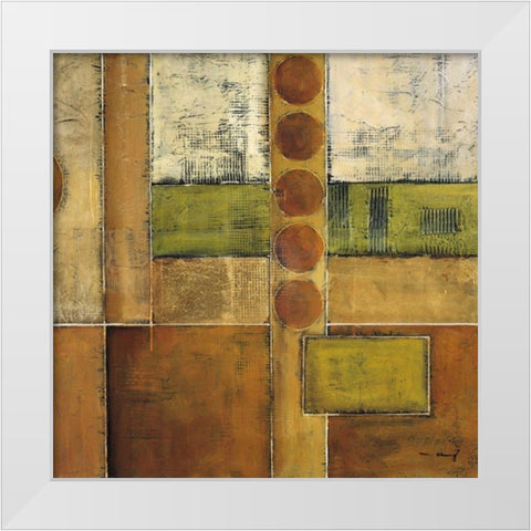 Diversity I White Modern Wood Framed Art Print by Klung, Mike