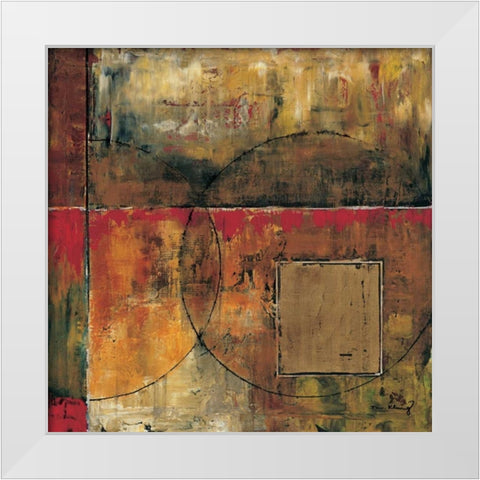 Motion II White Modern Wood Framed Art Print by Klung, Mike