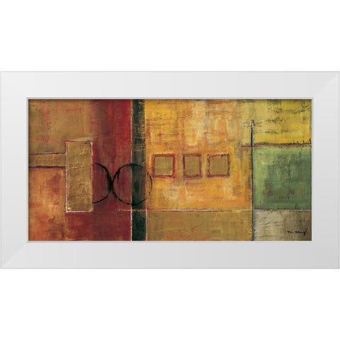 Harmony I White Modern Wood Framed Art Print by Klung, Mike