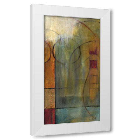 Slender Friends I White Modern Wood Framed Art Print by Klung, Mike