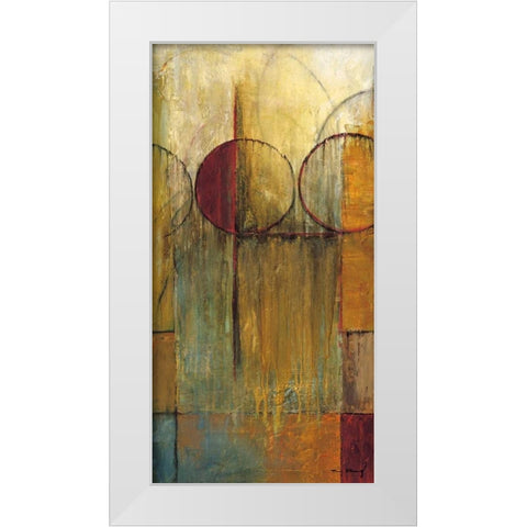 Slender Friends II White Modern Wood Framed Art Print by Klung, Mike