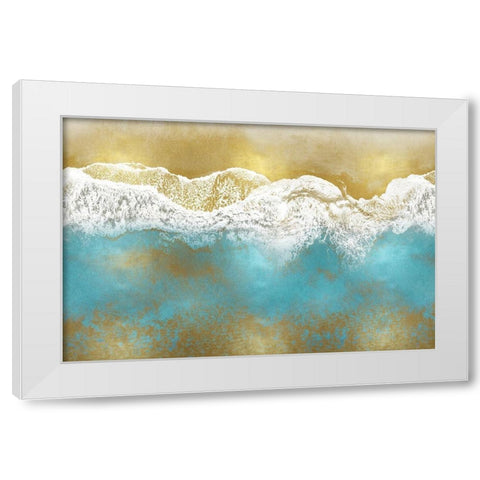 Gold Coast III White Modern Wood Framed Art Print by Olsen, Maggie