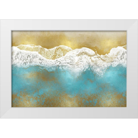 Gold Coast III White Modern Wood Framed Art Print by Olsen, Maggie