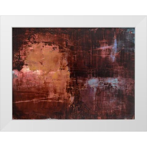 Merlot Sunset White Modern Wood Framed Art Print by Oppenheimer, Michelle