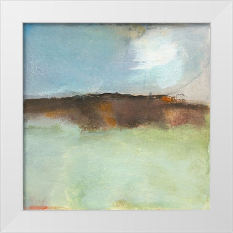 Fluctuation White Modern Wood Framed Art Print by Oppenheimer, Michelle