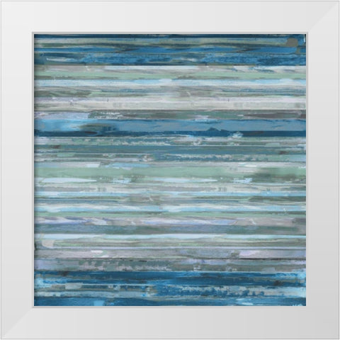Echelon White Modern Wood Framed Art Print by Shields, Matt