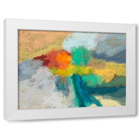 Emergence I White Modern Wood Framed Art Print by Tienhaara, Michael