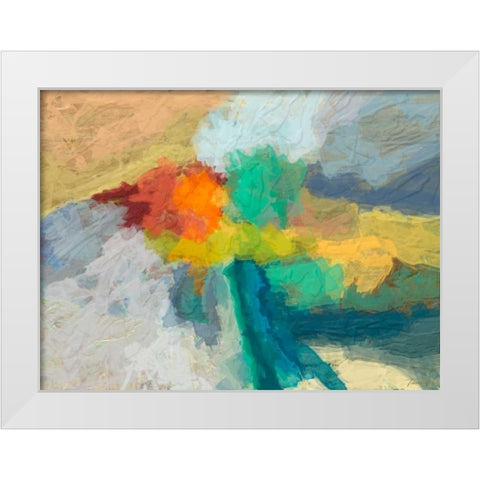 Emergence I White Modern Wood Framed Art Print by Tienhaara, Michael