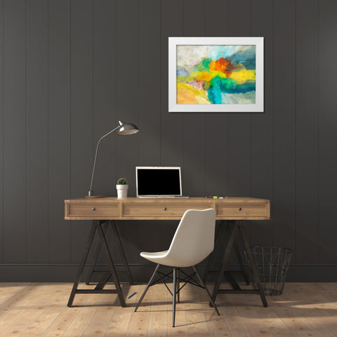 Emergence II White Modern Wood Framed Art Print by Tienhaara, Michael
