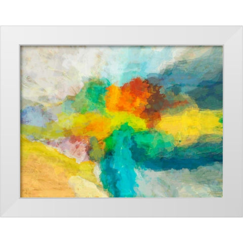 Emergence II White Modern Wood Framed Art Print by Tienhaara, Michael