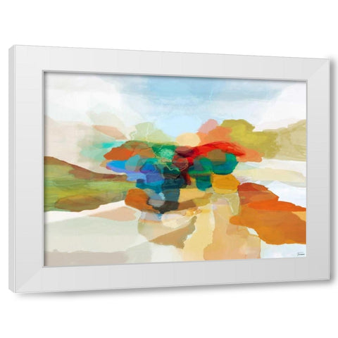 Fracture I White Modern Wood Framed Art Print by Tienhaara, Michael