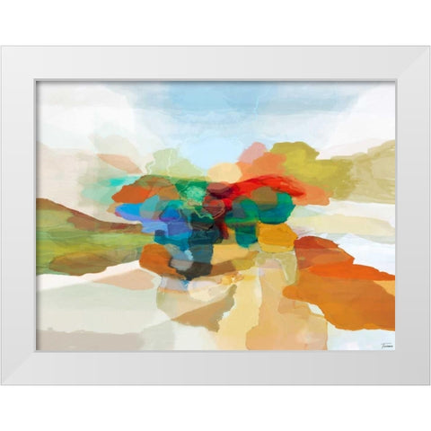 Fracture I White Modern Wood Framed Art Print by Tienhaara, Michael