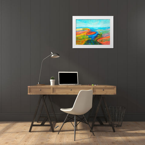 Mutations I White Modern Wood Framed Art Print by Tienhaara, Michael