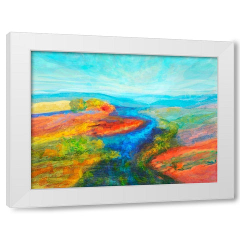 Mutations I White Modern Wood Framed Art Print by Tienhaara, Michael
